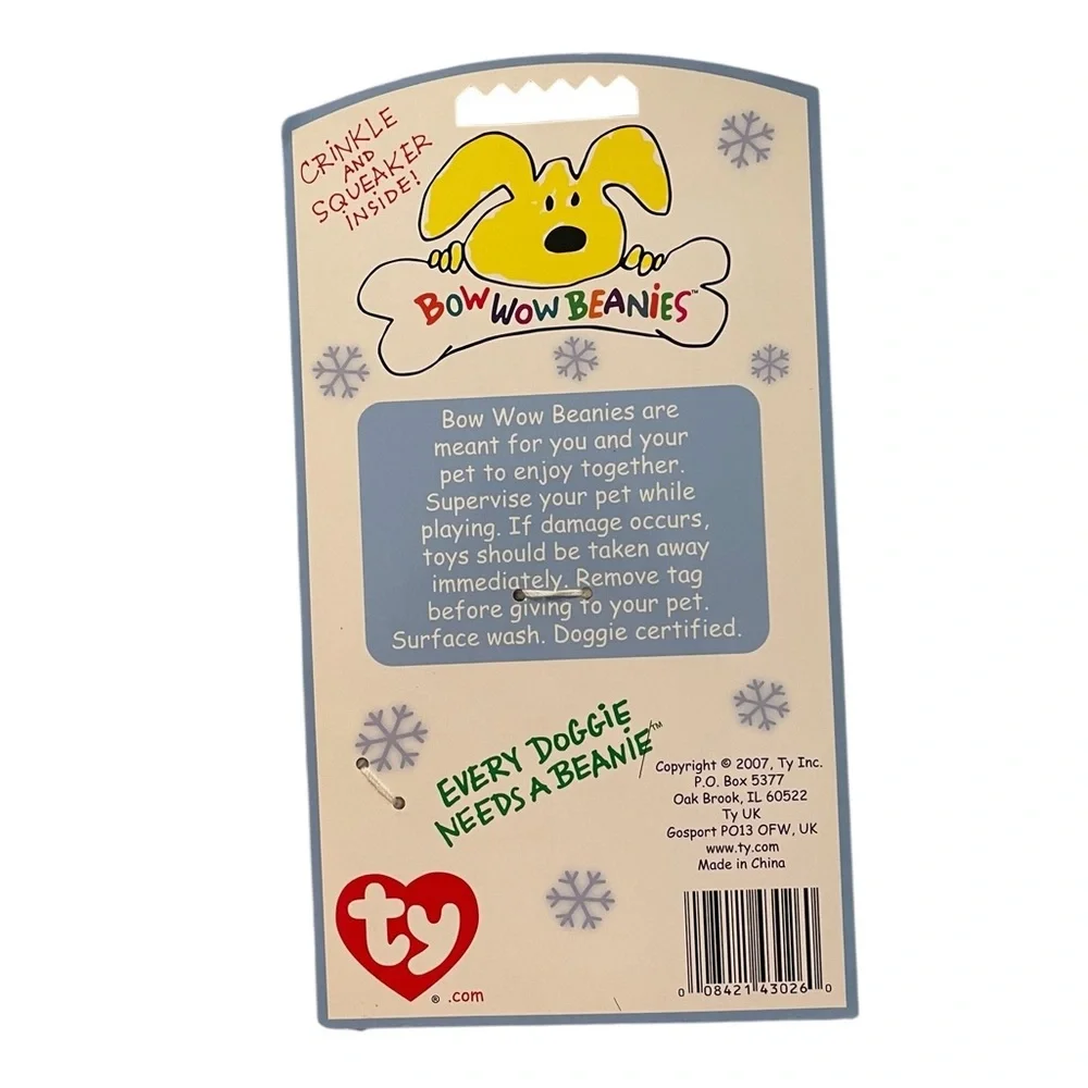 Ty Bow Wow Dog Toy: Reindeer NWT